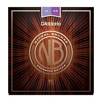 D`ADDARIO NB1152 Nickel Bronze Acoustic, Custom Light, 11-52